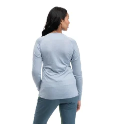 Sale Bergans Lysebu Wool W Henley - Husky Blue