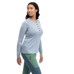Sale Bergans Lysebu Wool W Henley - Husky Blue