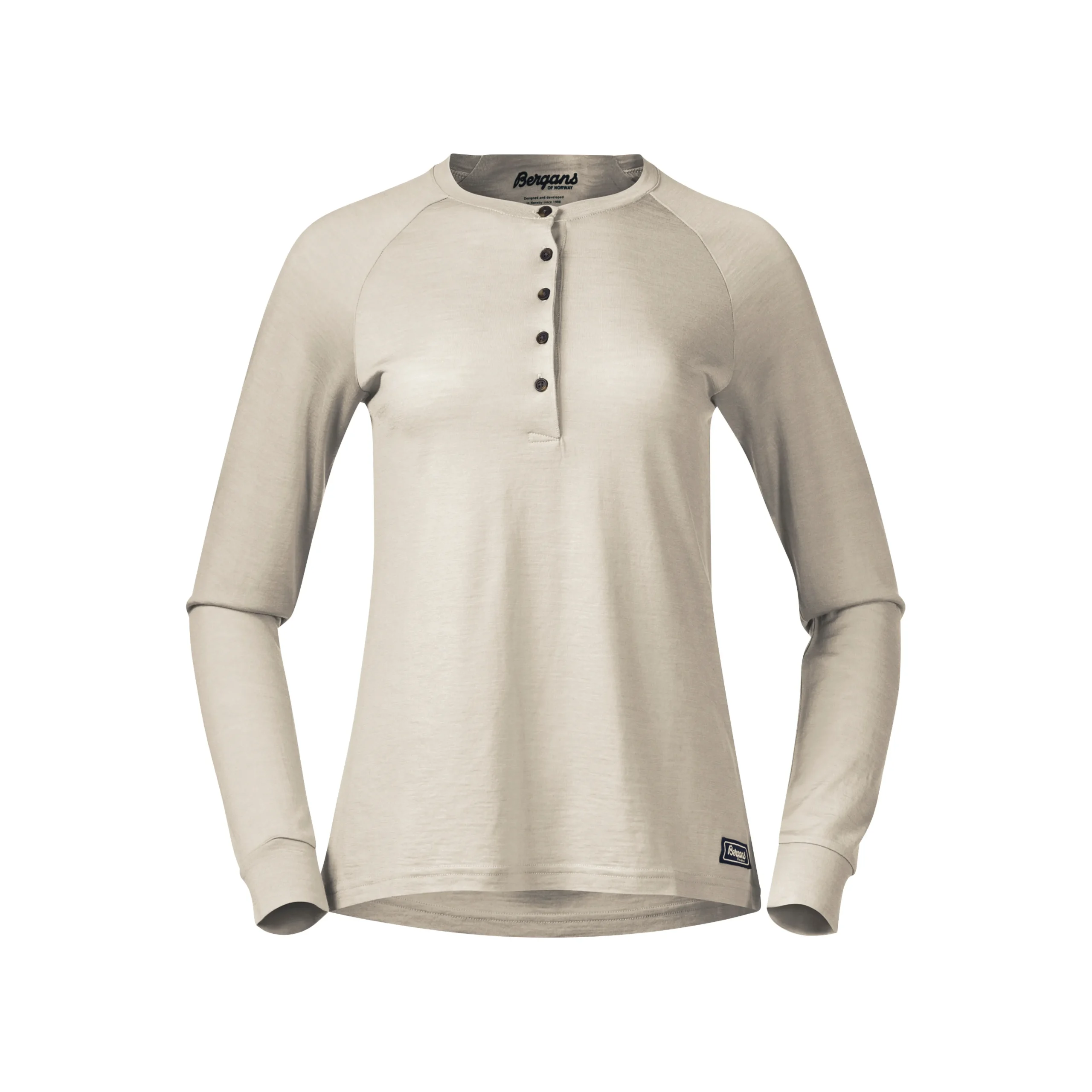 Store Bergans Lysebu Wool W Henley - Chalk Sand