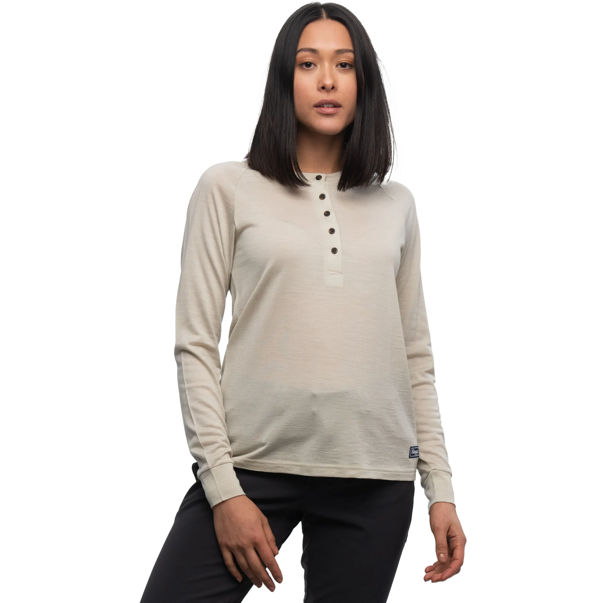 Store Bergans Lysebu Wool W Henley - Chalk Sand