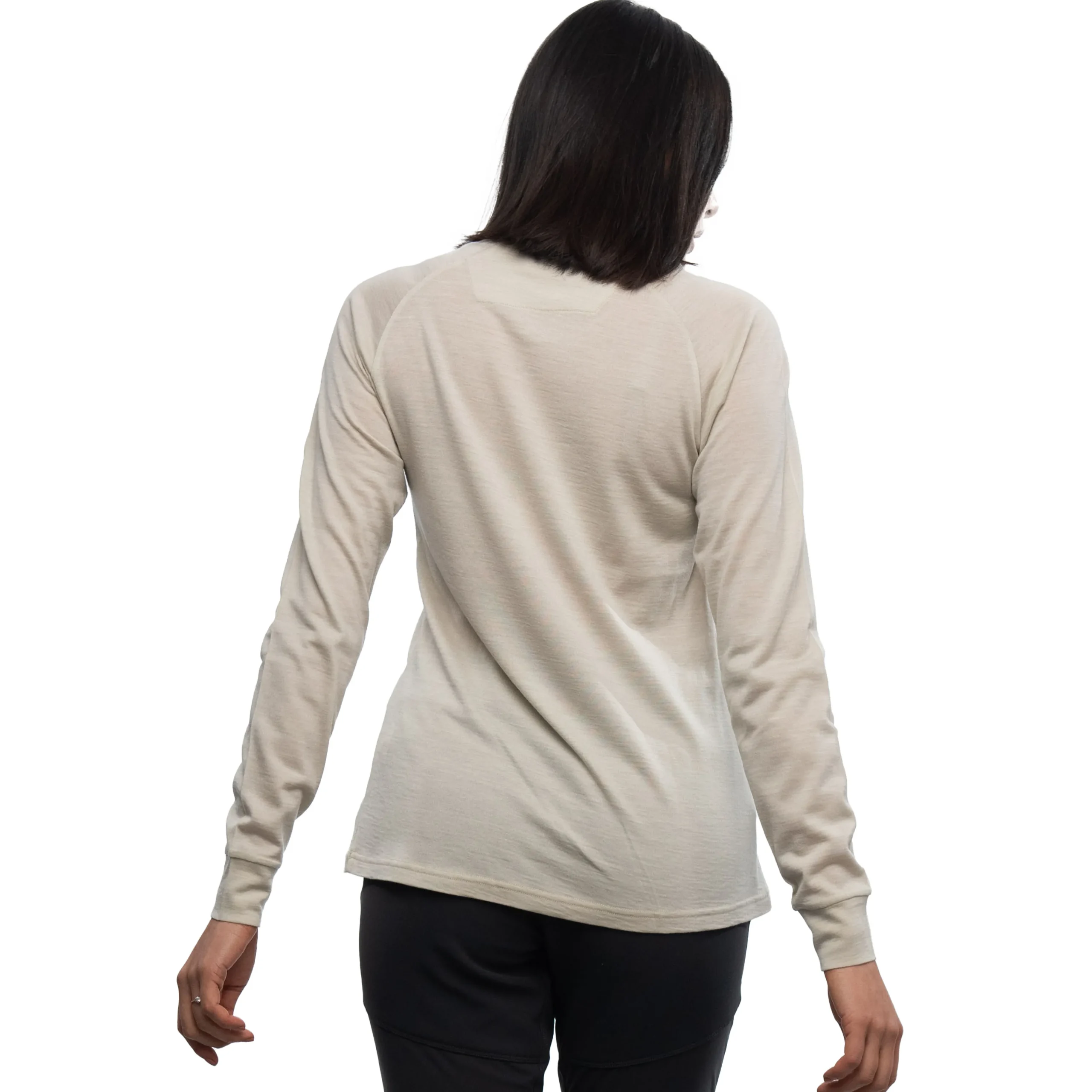 Store Bergans Lysebu Wool W Henley - Chalk Sand