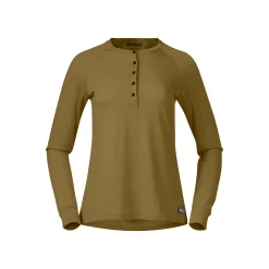 Shop Bergans Lysebu Wool W Henley - Olive Green