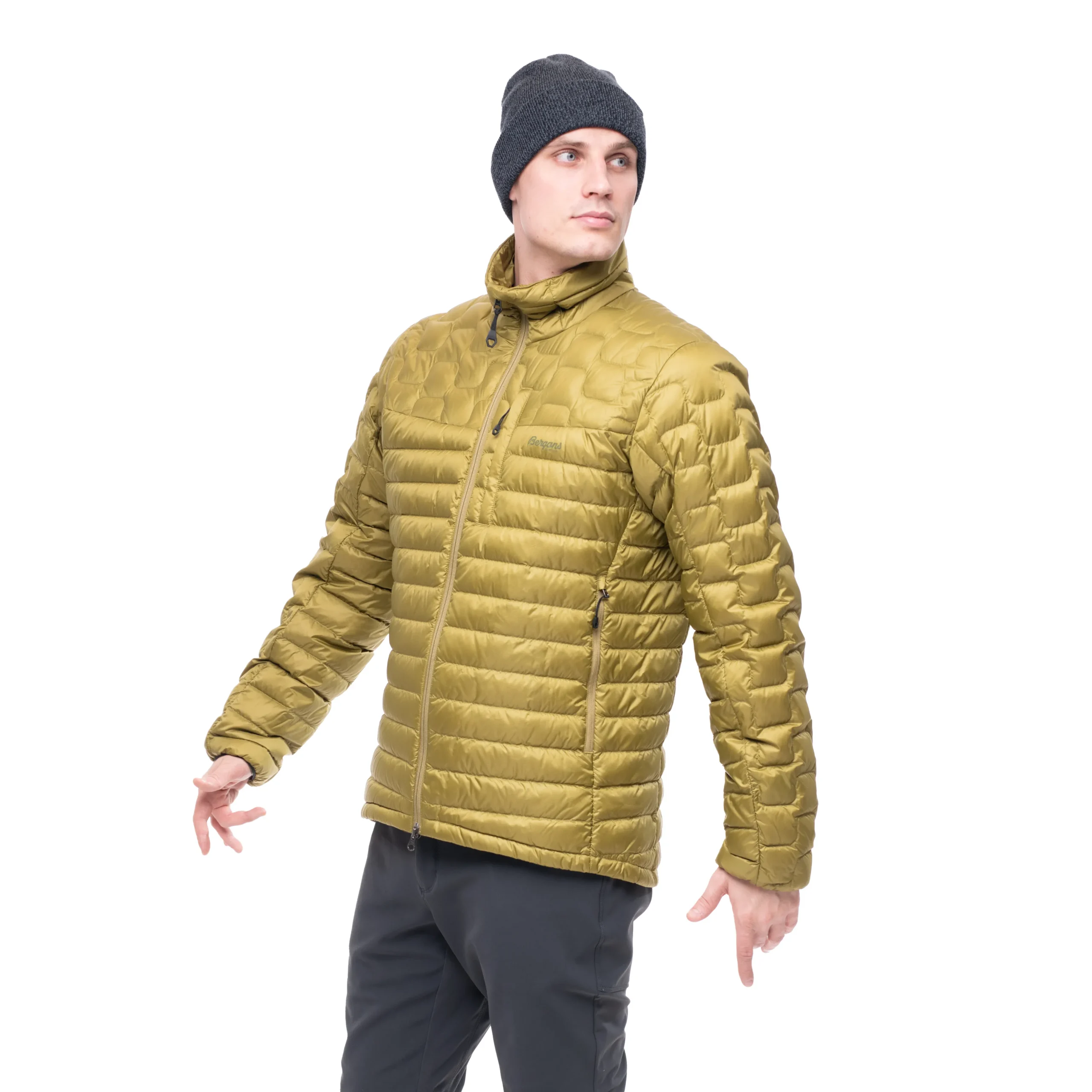 Hot Bergans Magma Light Down Jacket Men - Olive Green