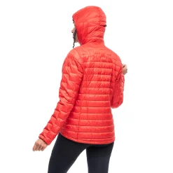 Fashion Bergans Magma Light Down Jacket W/Hood Women - Dark Brick