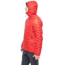 Fashion Bergans Magma Light Down Jacket W/Hood Men - Dark Brick