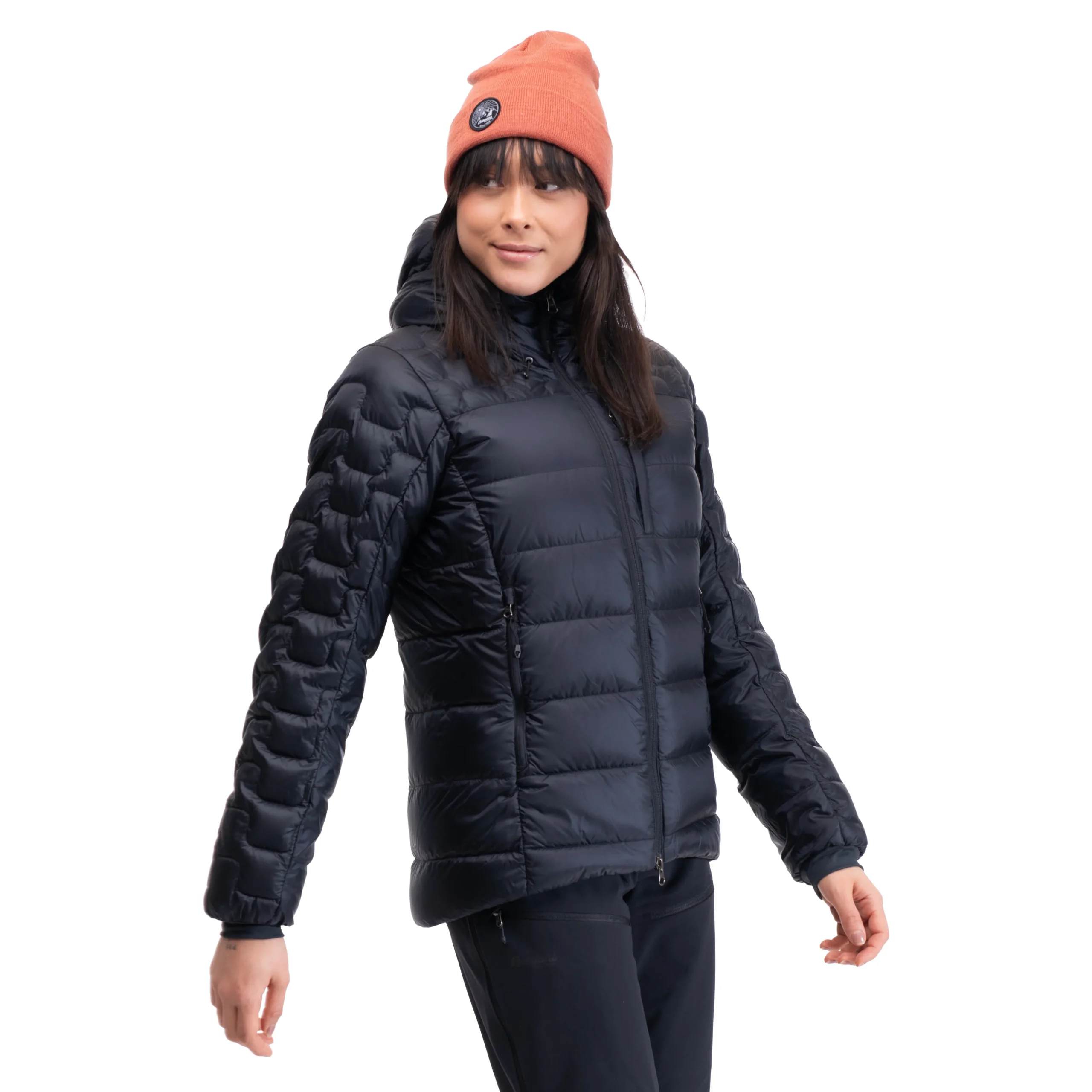 Fashion Bergans Magma Medium Down Jacket W/Hood Women - Black