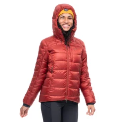 Hot Bergans Magma Medium Down Jacket W/Hood Women - Chianti Red