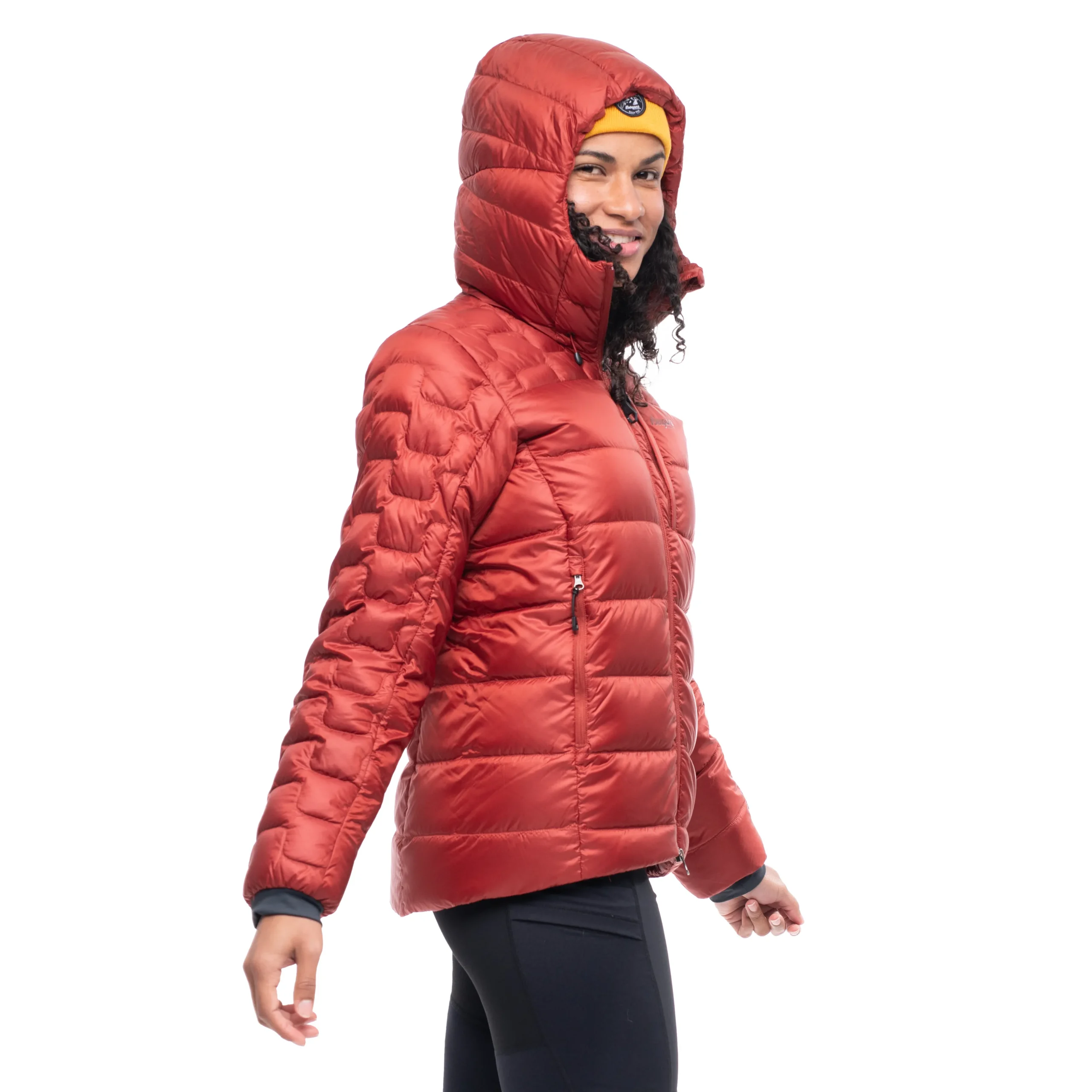 Hot Bergans Magma Medium Down Jacket W/Hood Women - Chianti Red