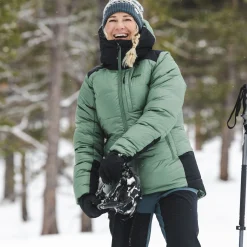 Online Bergans Magma Warm Down Jacket W/Hood Women - Dark Jade Green / Black