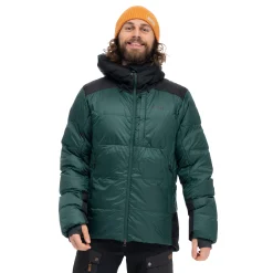 Store Bergans Magma Warm Down Jacket W/Hood Men - Duke Green / Black
