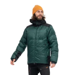Store Bergans Magma Warm Down Jacket W/Hood Men - Duke Green / Black