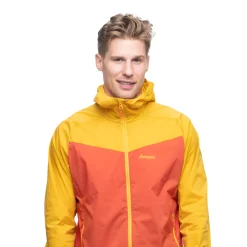 Discount Bergans Microlight Jacket - Brick / Light Golden Yellow