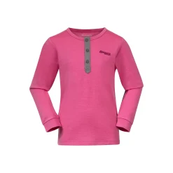 Discount Bergans Myske Wool Kids Shirt - Ibis Rose