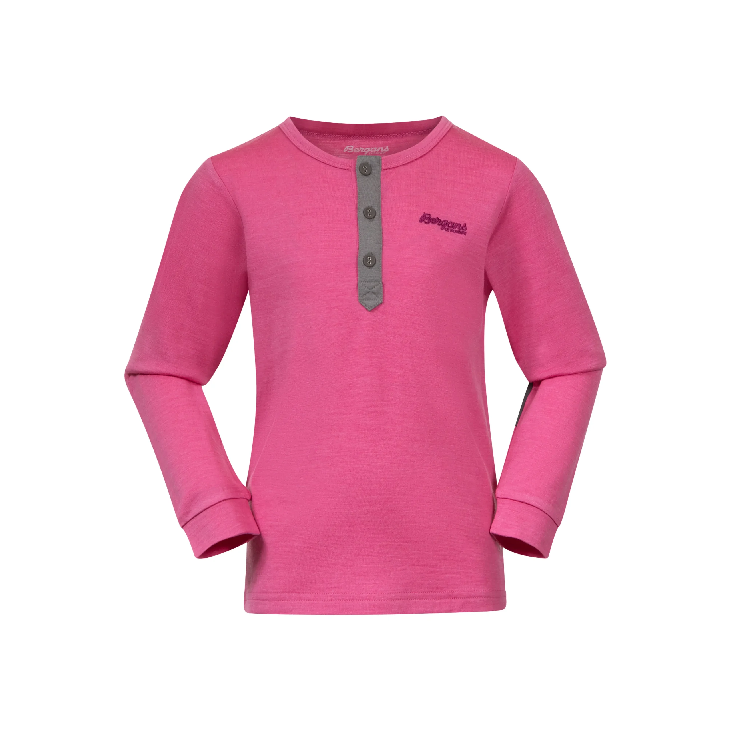 Discount Bergans Myske Wool Kids Shirt - Ibis Rose