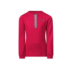 New Bergans Myske Wool Kids Shirt - Dark Sorbet Melange