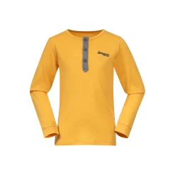 Store Bergans Myske Wool Kids Shirt - Light Golden Yellow