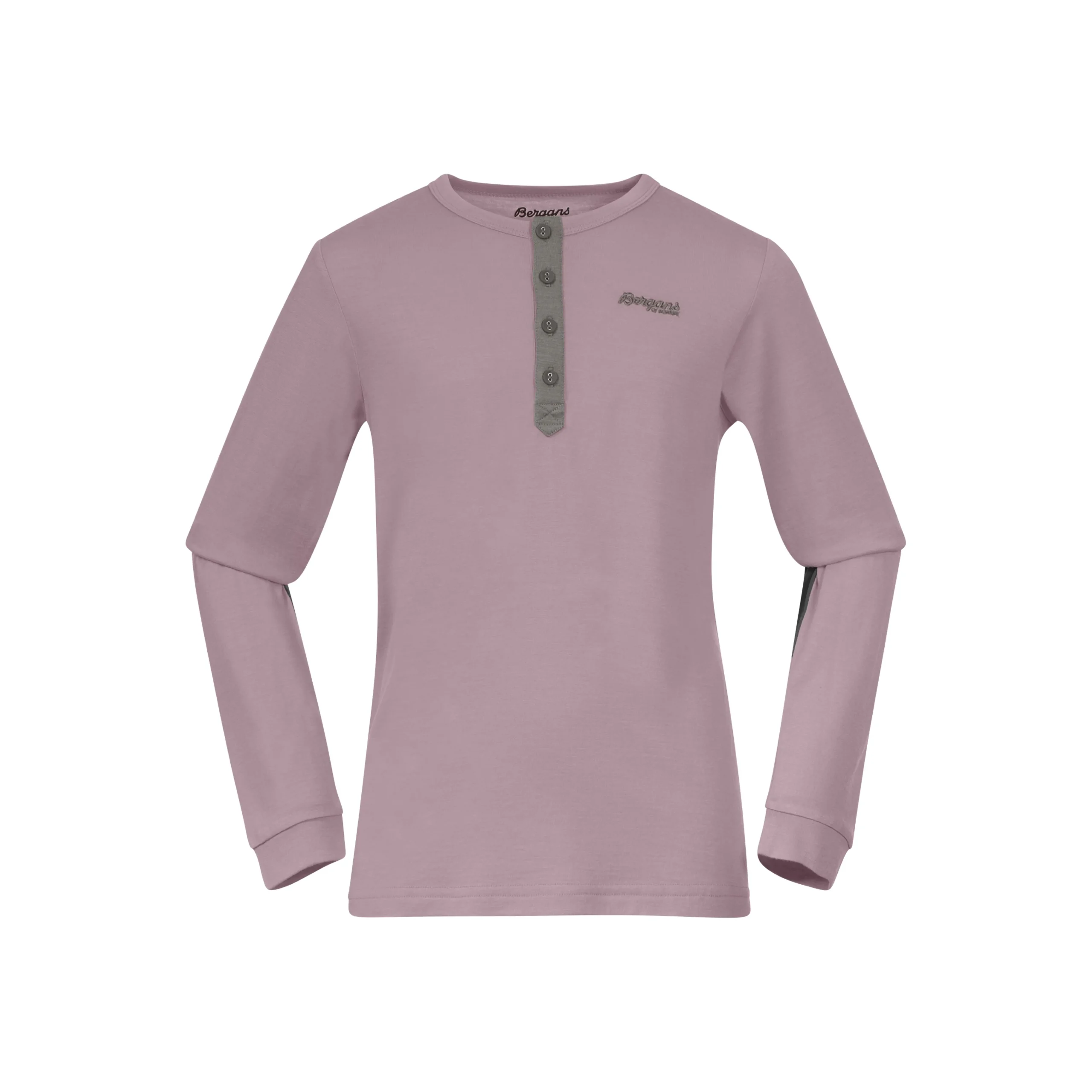 Best Bergans Myske Wool Youth Shirt - Lilac Chalk