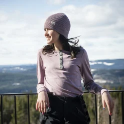 Best Bergans Myske Wool Youth Shirt - Lilac Chalk