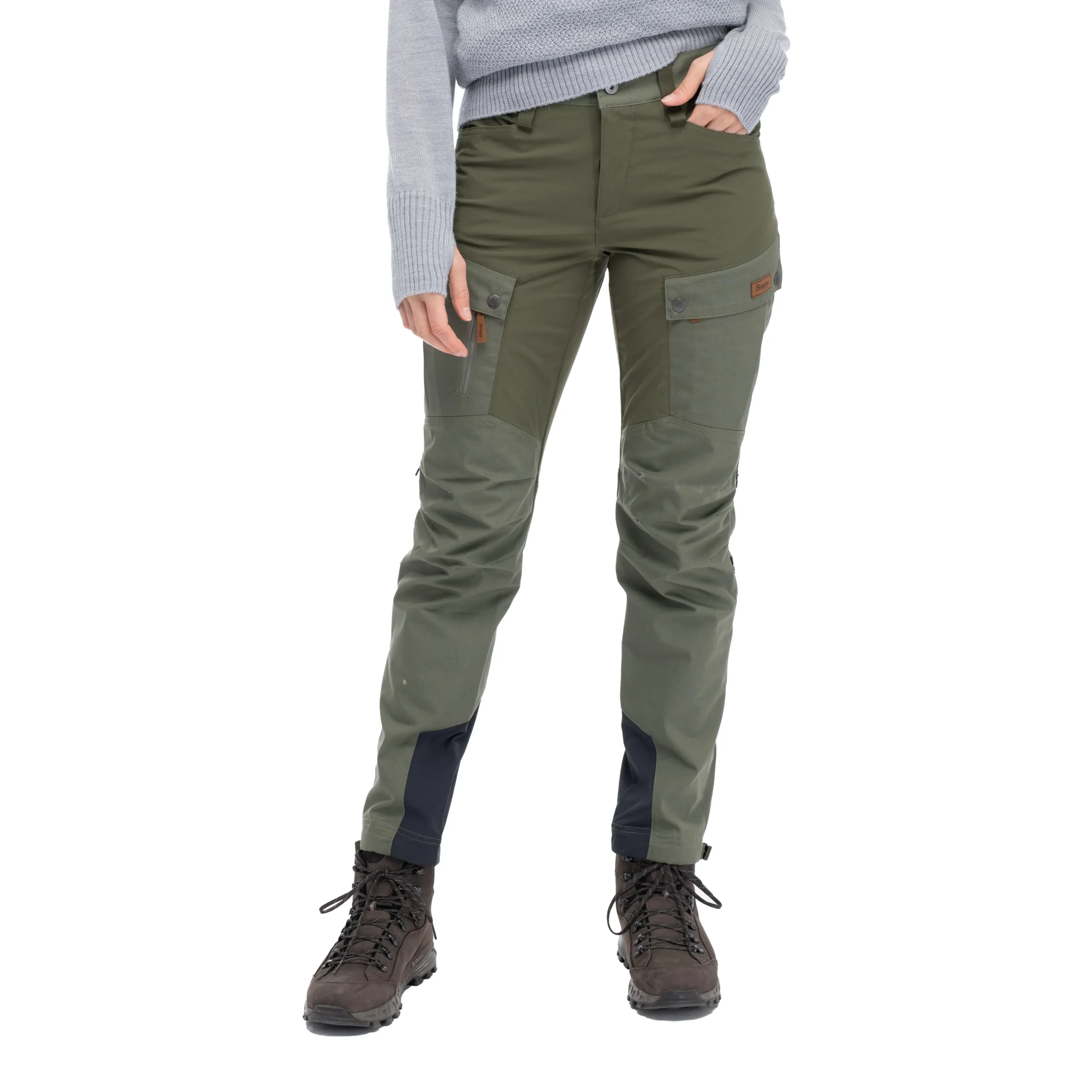 Fashion Bergans Nordmarka Favor Outdoor Pants Women - Green Mud