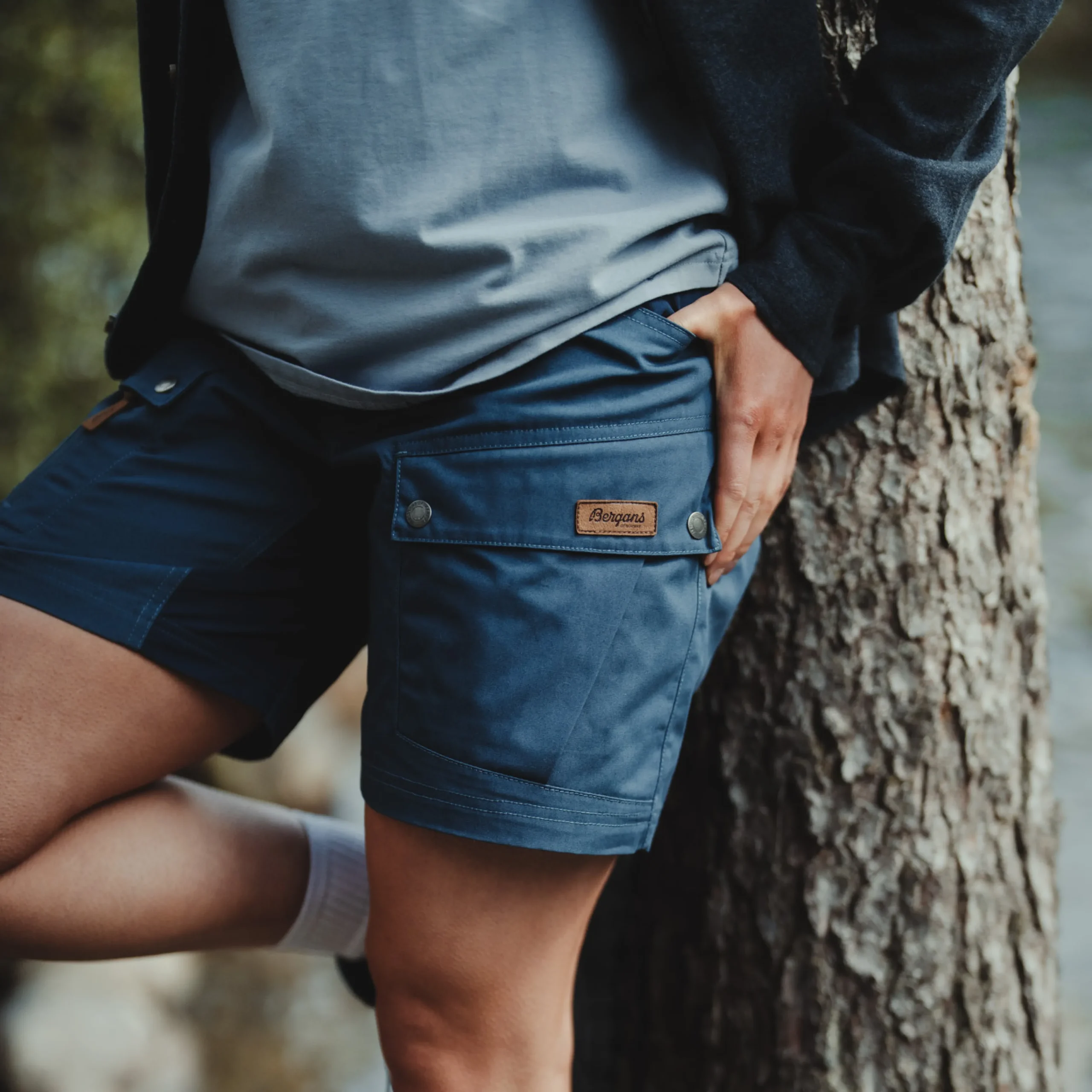 Cheap Bergans Nordmarka Favor Outdoor Shorts Women - Orion Blue