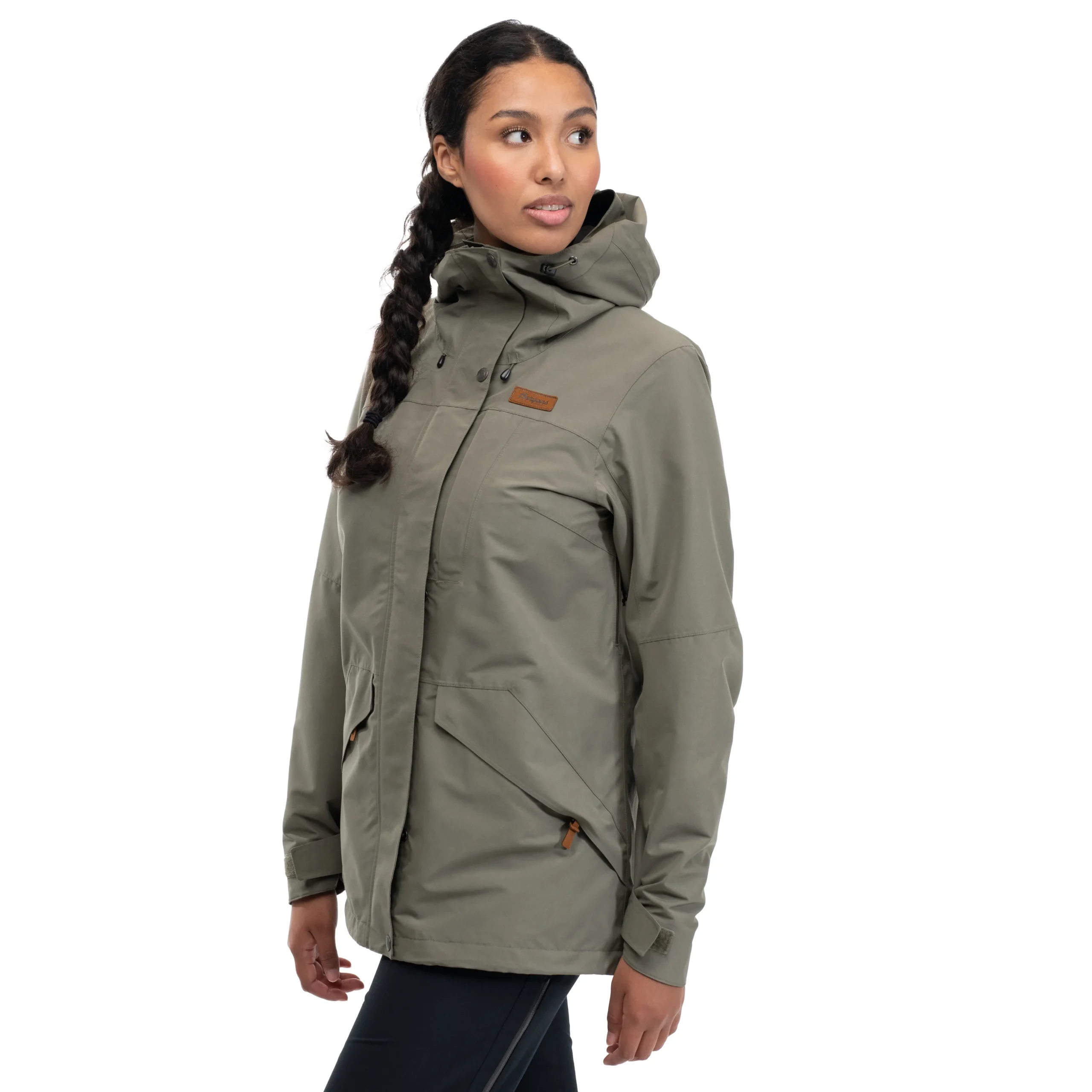 Outlet Bergans Nordmarka 2L Shell Jacket Women - Green Mud