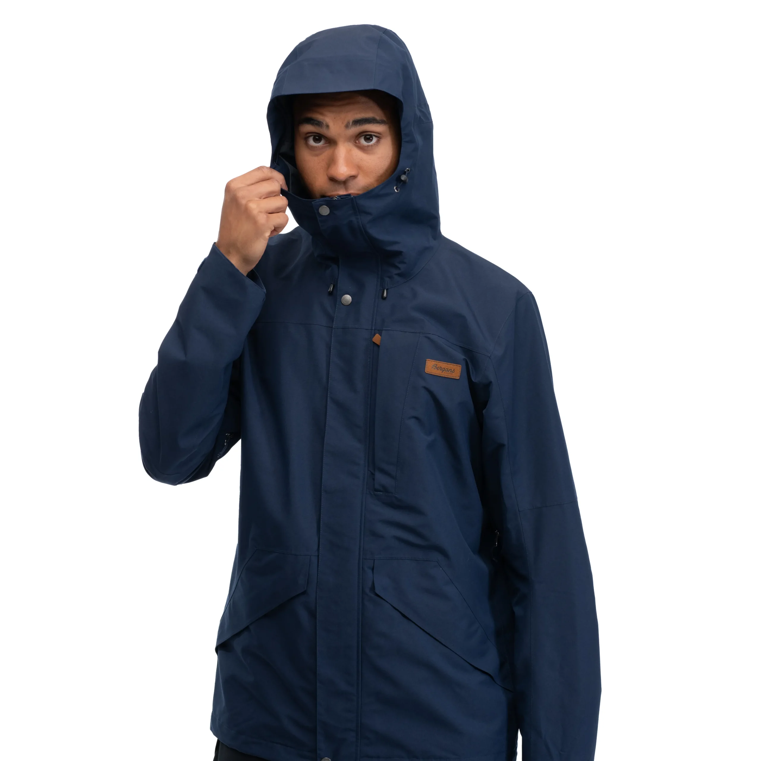 New Bergans Nordmarka 2L Shell Jacket Men - Navy
