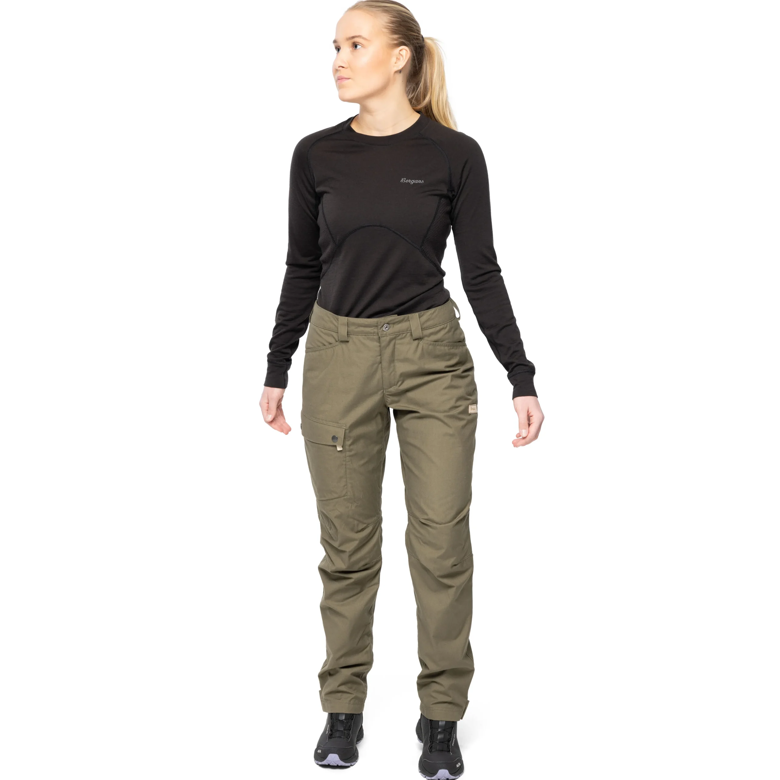 Cheap Bergans Nordmarka Leaf Light Pants Women - Green Mud