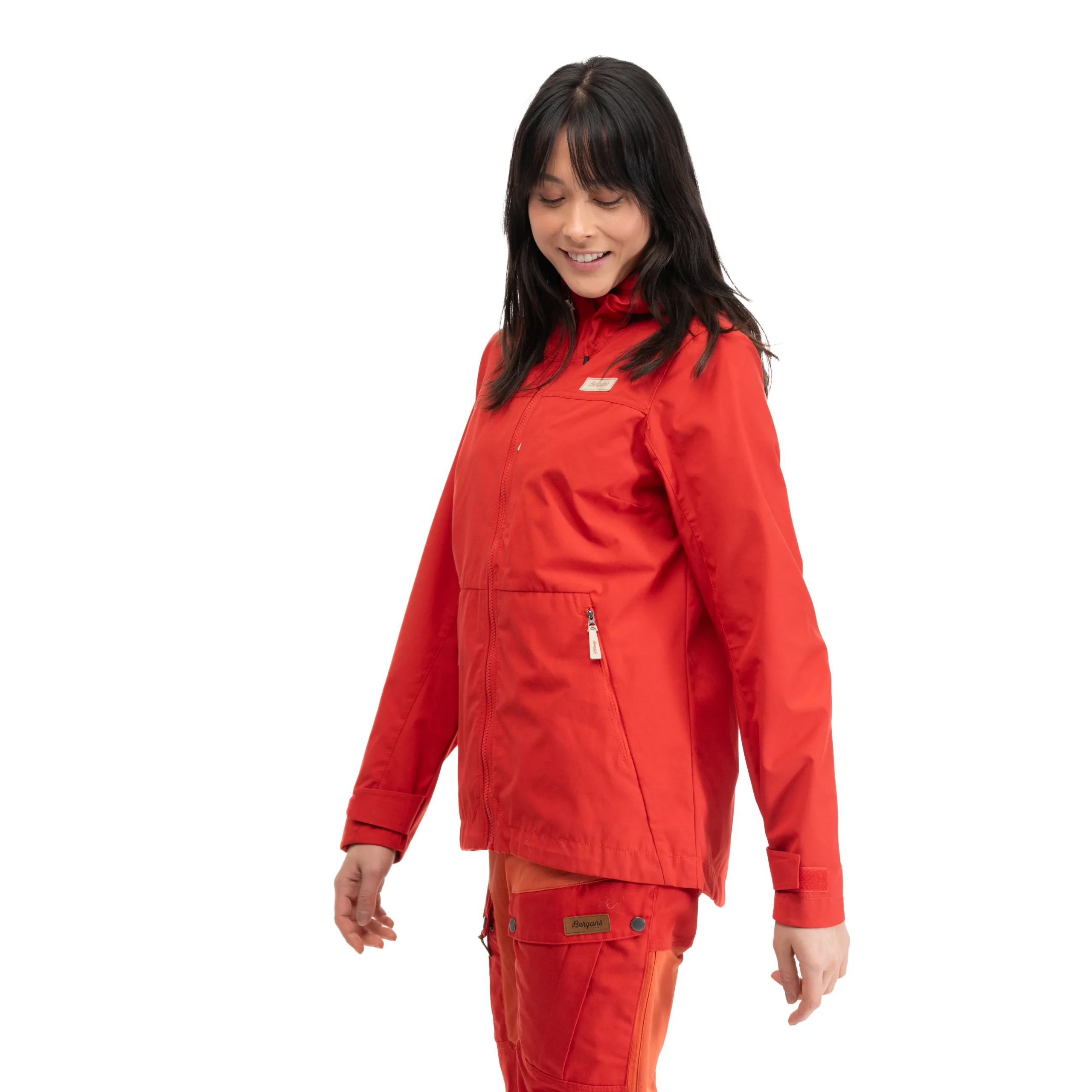 Cheap Bergans Nordmarka Leaf Light Wind Jacket Women - Dark Brick