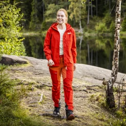 Cheap Bergans Nordmarka Leaf Light Wind Jacket Women - Dark Brick