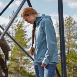 Sale Bergans Nordmarka Leaf Light Wind Jacket Women - Smoke Blue