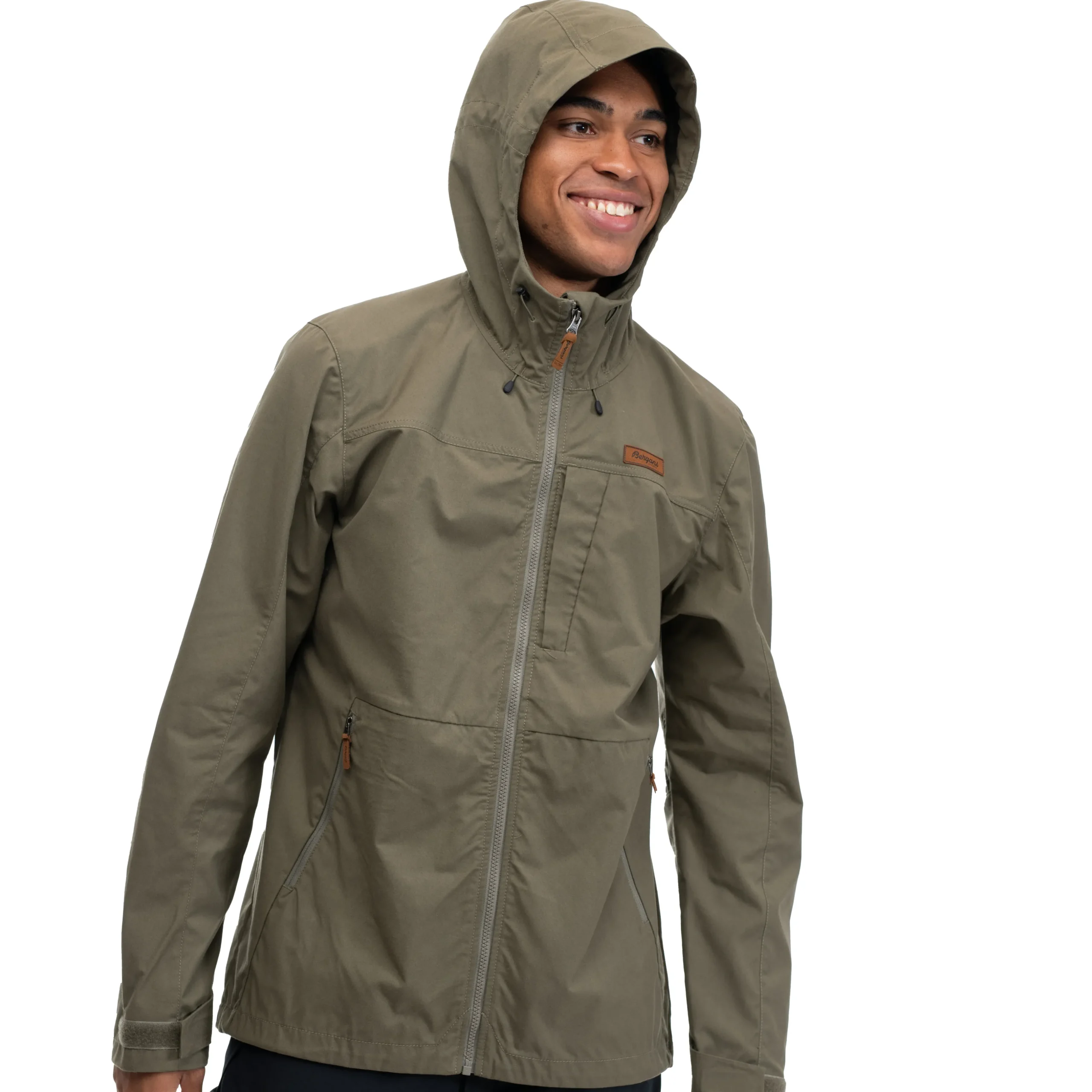 Fashion Bergans Nordmarka Leaf Light Wind Jacket Men - Green Mud