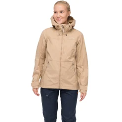 Best Sale Bergans Nordmarka Leaf Light Wind Jacket Women - Warm Sand