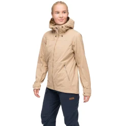 Best Sale Bergans Nordmarka Leaf Light Wind Jacket Women - Warm Sand