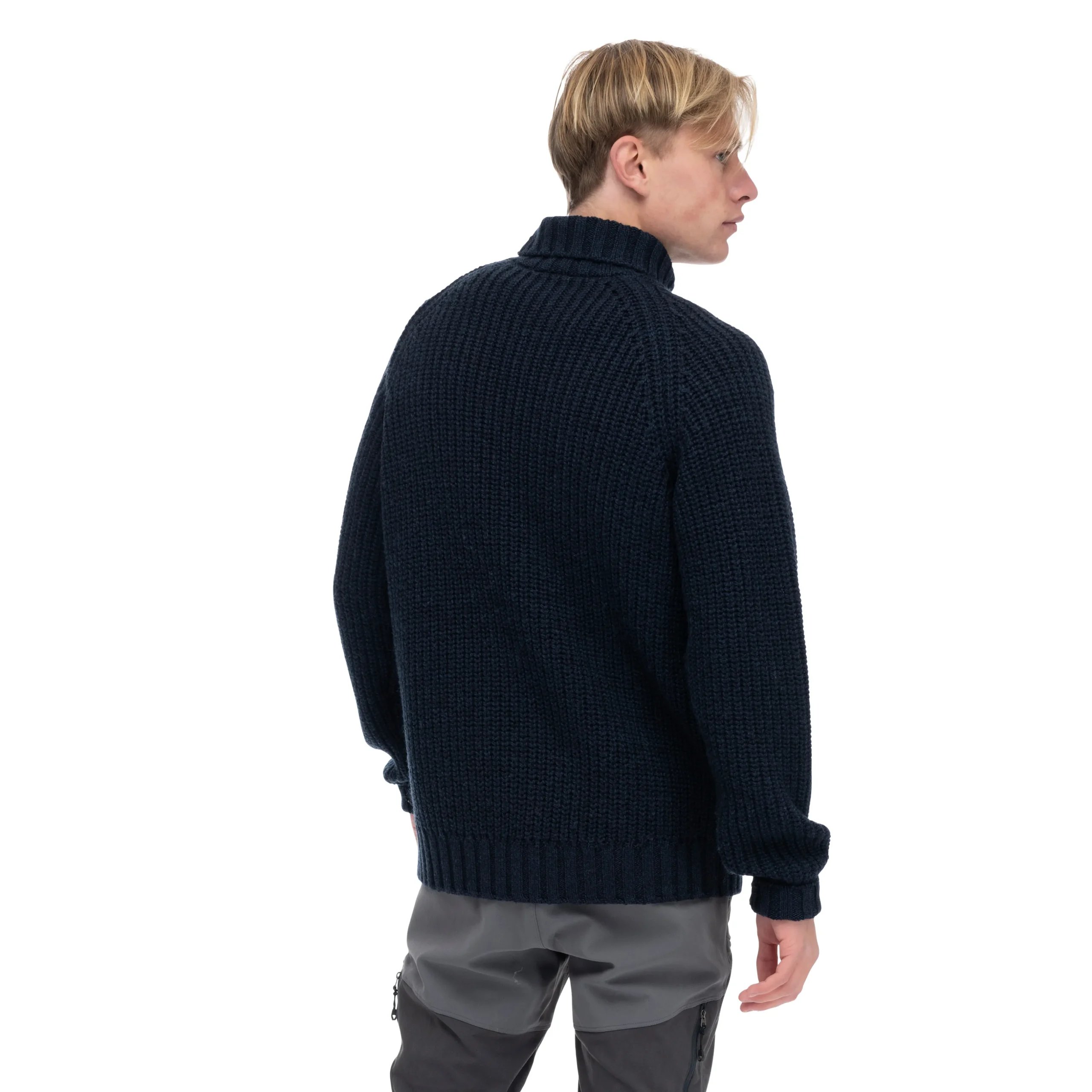Discount Bergans Nordmarka Merino High Neck Jumper Men - Navy