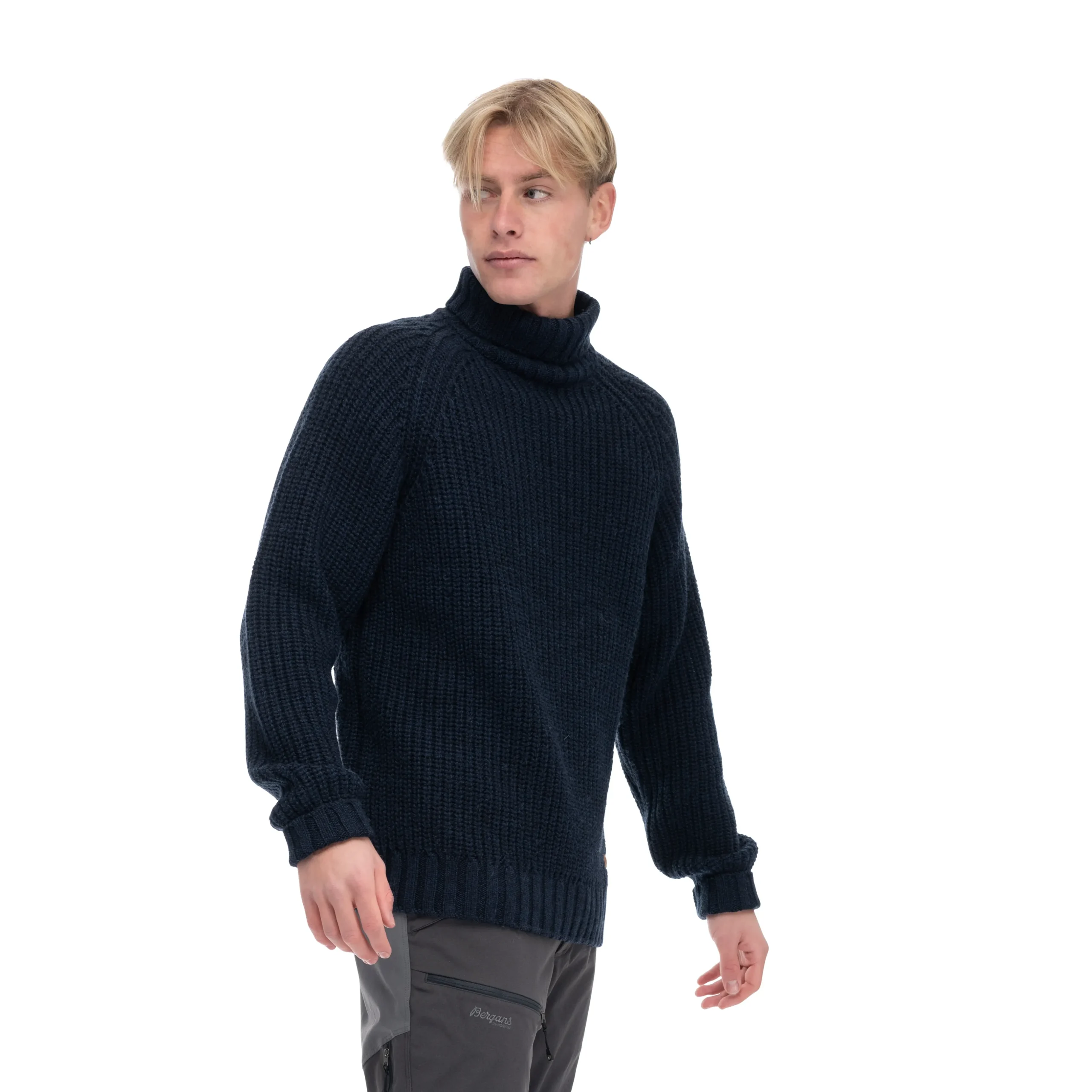 Discount Bergans Nordmarka Merino High Neck Jumper Men - Navy