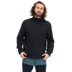 Fashion Bergans Nordmarka Merino High Neck Jumper Men - Dark Shadow Grey