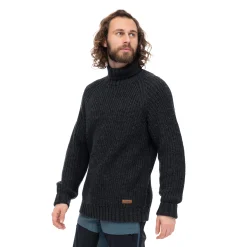 Fashion Bergans Nordmarka Merino High Neck Jumper Men - Dark Shadow Grey