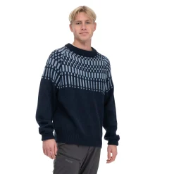 Shop Bergans Nordmarka Merino Jumper Men - Navy Blue / Husky Blue