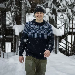 Shop Bergans Nordmarka Merino Jumper Men - Navy Blue / Husky Blue