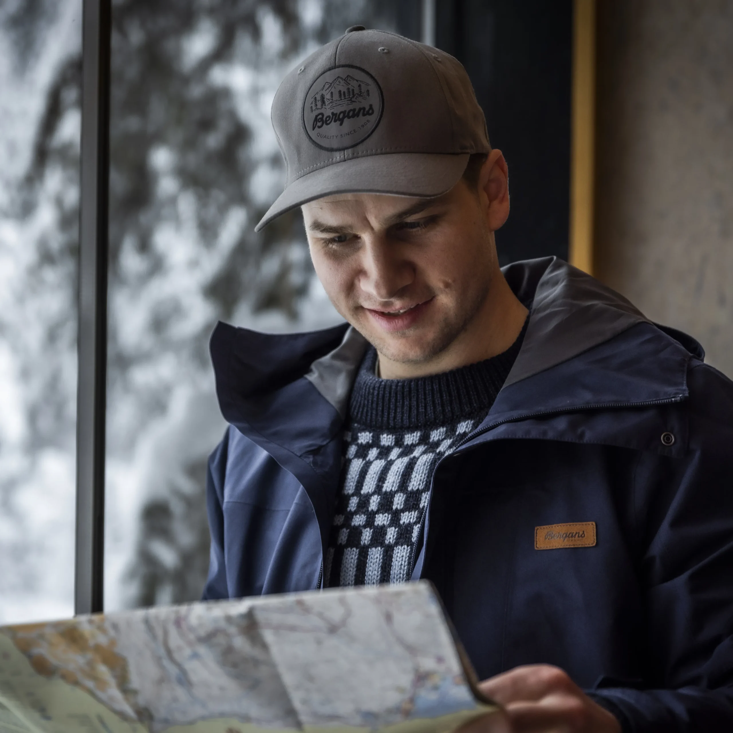 Shop Bergans Nordmarka Merino Jumper Men - Navy Blue / Husky Blue