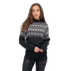 New Bergans Nordmarka Merino Jumper Women - Dark Shadow Grey / Aluminium
