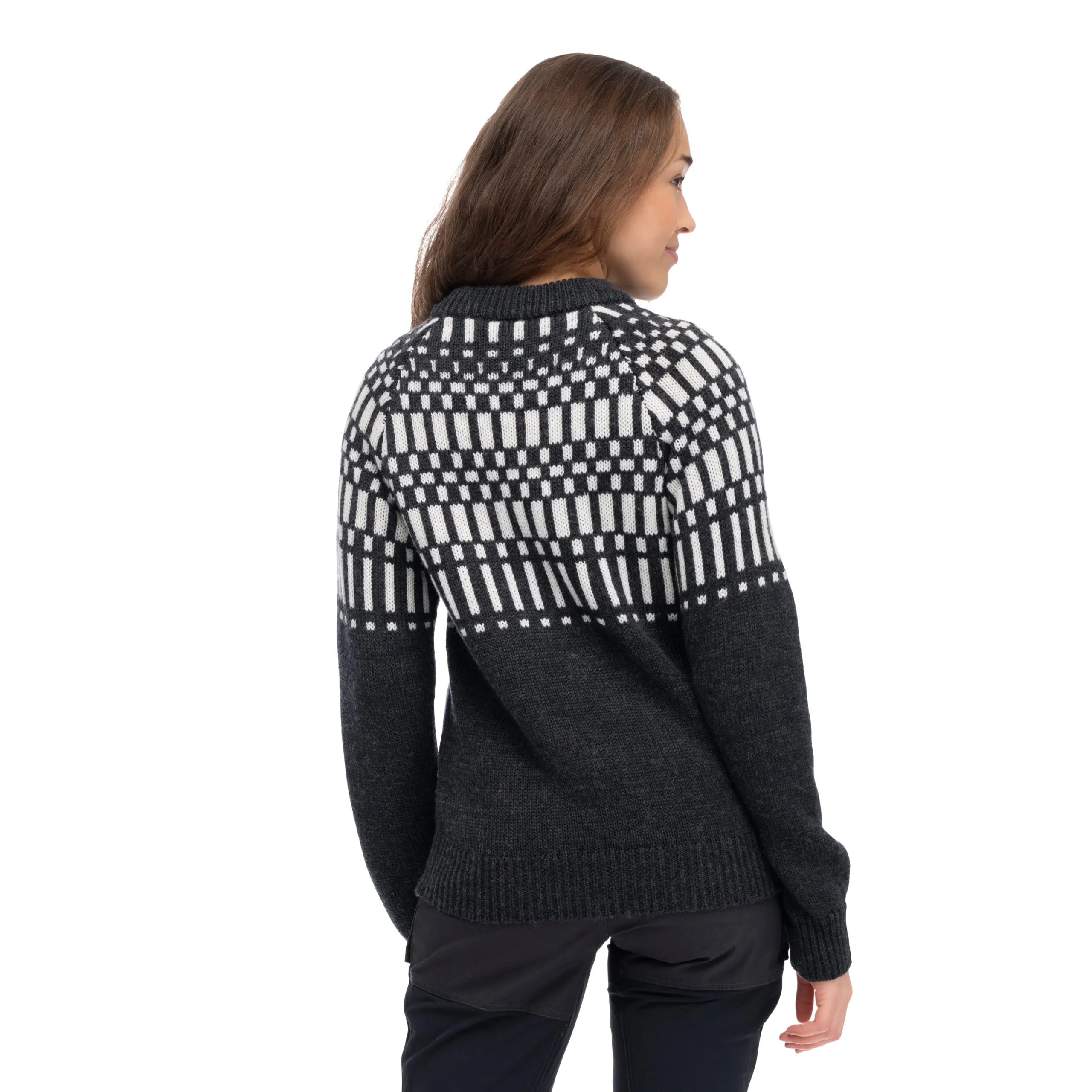 New Bergans Nordmarka Merino Jumper Women - Dark Shadow Grey / Aluminium