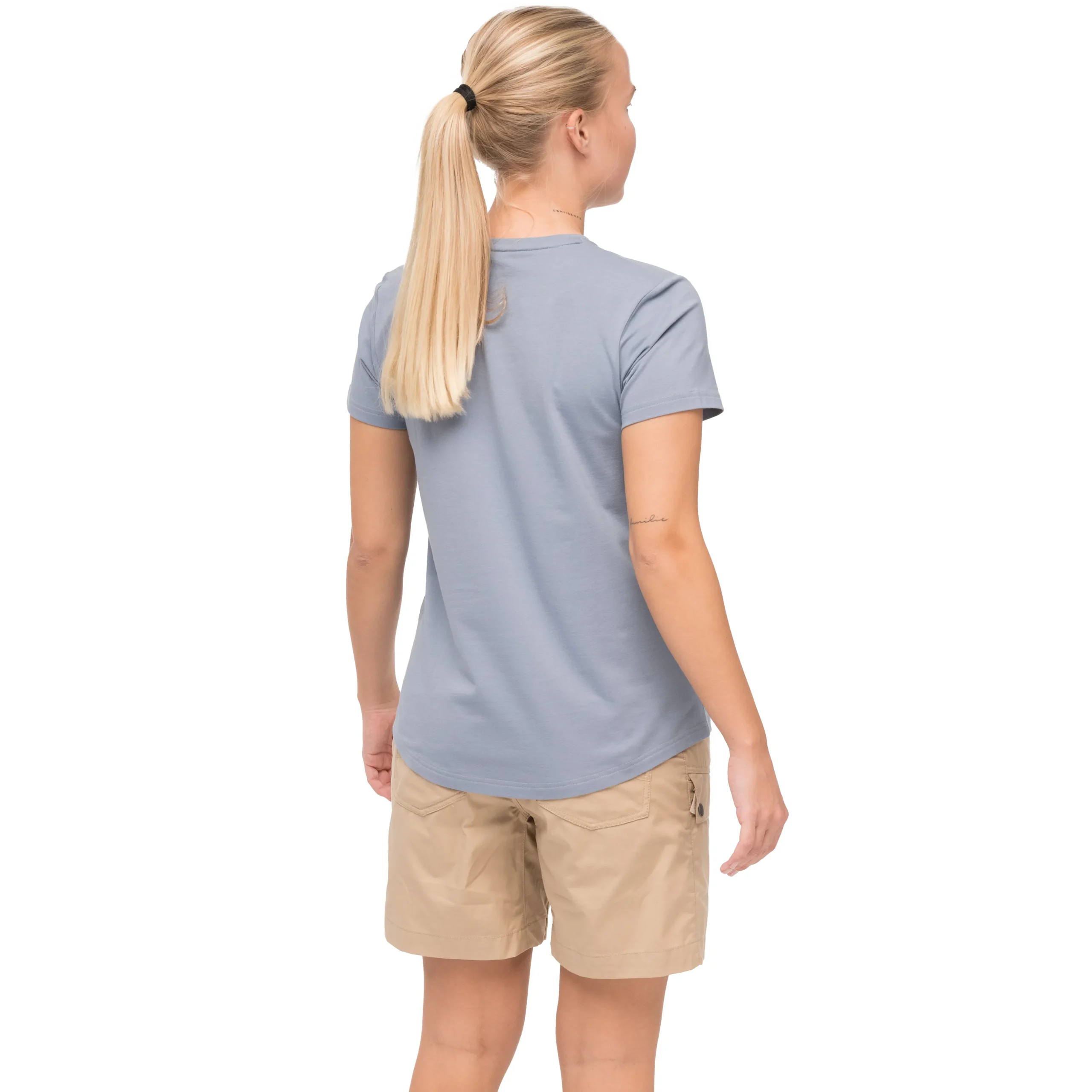 Flash Sale Bergans Nordmarka Organic Cotton Print Tee Women - Husky Blue / Husky Blue Sunset