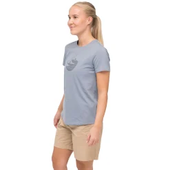 Flash Sale Bergans Nordmarka Organic Cotton Print Tee Women - Husky Blue / Husky Blue Sunset