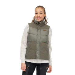 Store Bergans Nordmarka Outdoor Down Vest Women - Green Mud