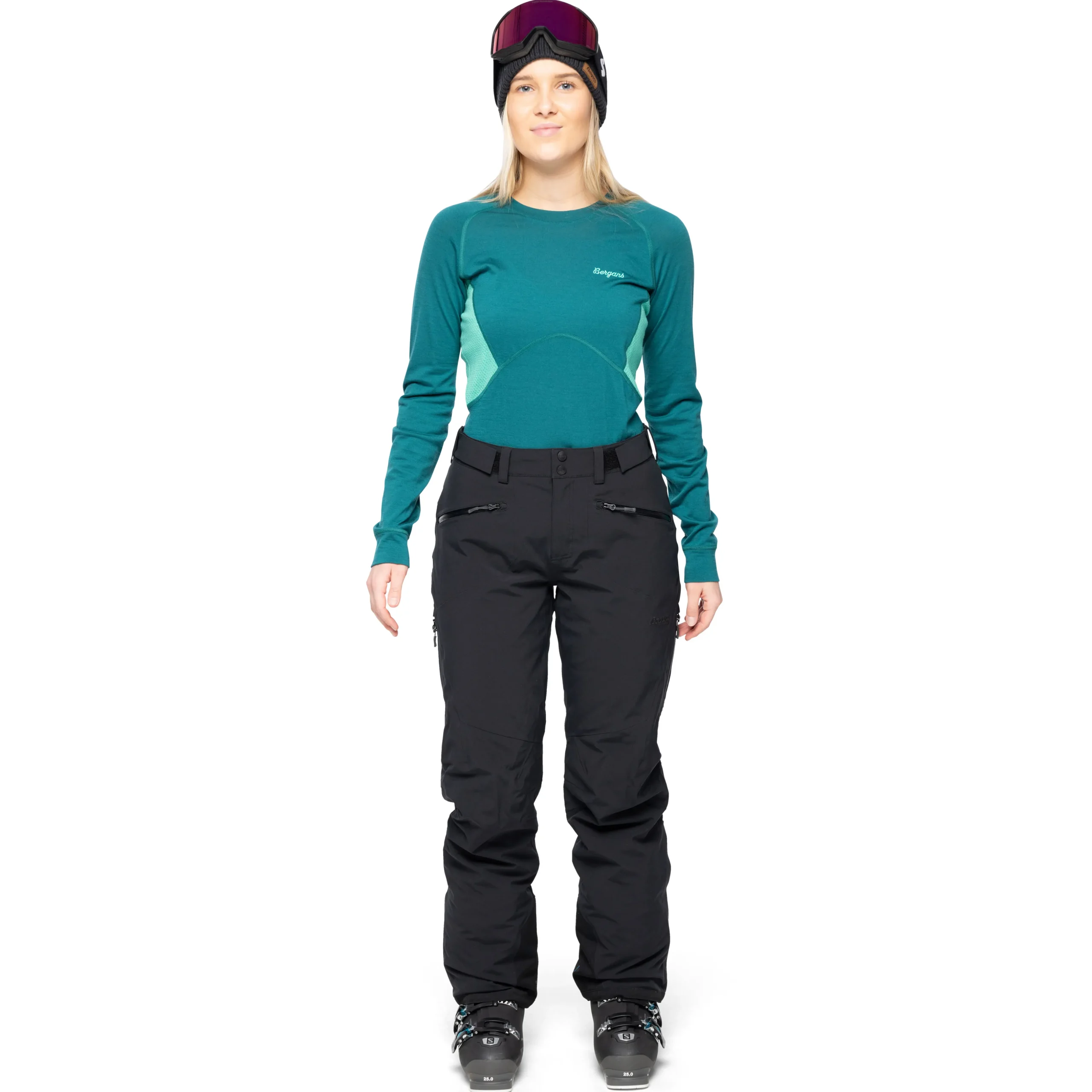 Shop Bergans Oppdal Insulated Lady Pants - Black