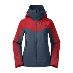 Shop Bergans Oppdal Insulated W Jacket - Orion Blue / Red