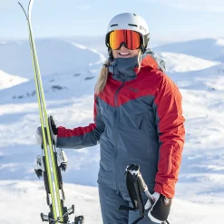 Shop Bergans Oppdal Insulated W Jacket - Orion Blue / Red