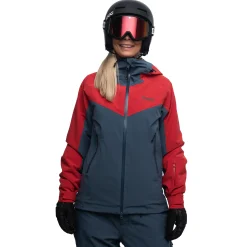 Shop Bergans Oppdal Insulated W Jacket - Orion Blue / Red