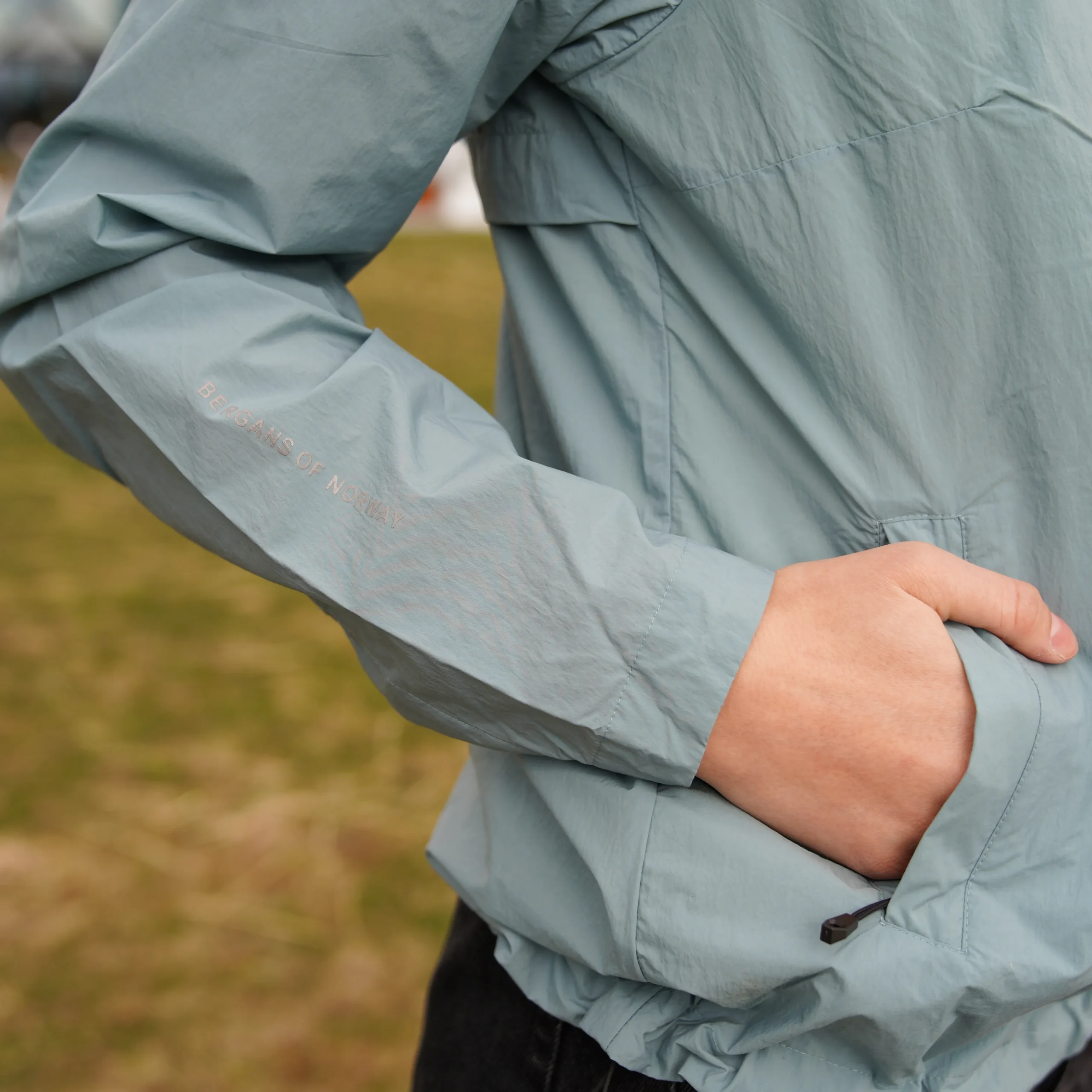 Hot Bergans Oslo Urban Commute Windbreaker Jacket Women - Smoke Blue